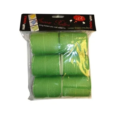 Hair Tools Snooze Rollers Large Green 48mm (6) • £11