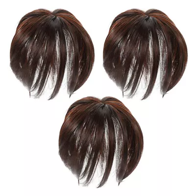  3 Pcs Human Hair Toppers For Women Hairpieces Mother Mini Wigs • £11.48