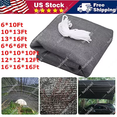 Shade Cloth 50% Fabric Resistant UV Net Mesh Tarp For Garden Greenhouse Barn • $18.29