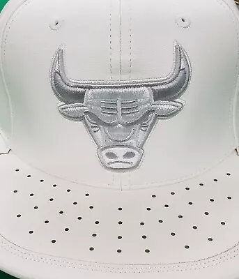 Chicago Bulls Nba Mitchell N Ness  Nba Day One Pu Snapback Hat Cap White • $29.99