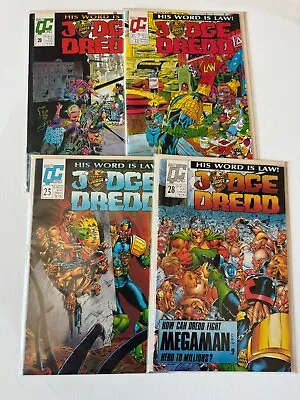 Judge Dredd 4 Comic Lot: #20 #21-22 #25 #28 - QUALITY COMICS • $9.99