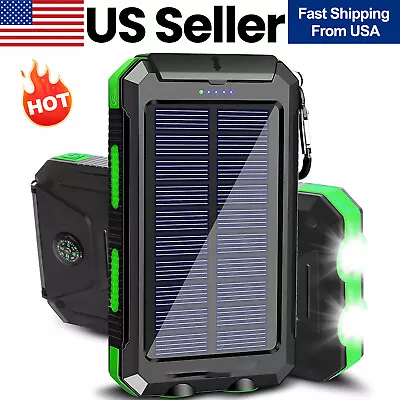 Super 10000000mAh USB Portable Charger Solar Power Bank For IPhone Cell Phone • $13.09