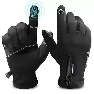 Mens Winter Thermal Warm Waterproof Ski Snowboarding Driving Work Gloves Mitten • $7.99