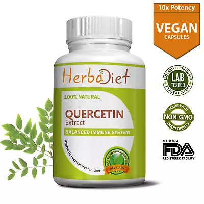 Quercetin 500mg Capsules 98% Extract GENUINE Best Value STROGEST Immune Support • £46.43