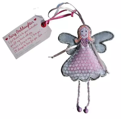 ‘Fairy Goddaughter’ Fair Trade Keepsake Gift Birthday Card Girls Bedroom Décor • £6.99