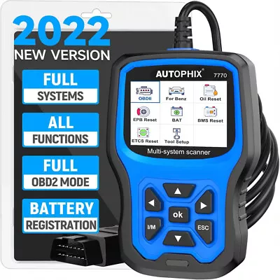 $89.99 • Buy AUTOPHIX 7770 Full Systems Diagnostic Scanner Tool Compatible With Mercedes Benz