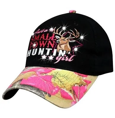 Women's Black Pink Camo Hat Country Muddy Southern Girl Hunt Deer Hunting Hat • $11.99