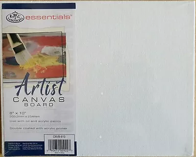 8  X 10  Artists Canvas Board For Oil & Acrylic Paints By Royal Langnickel • £3.25