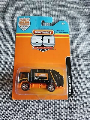 2013 Matchbox 60Th Anniversary GARBAGE TRUCK Black LITTLE BEND • $15