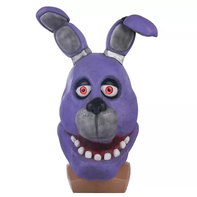 Xcoser Five Nights At Freddy's Bonnie Rabbit Cosplay Mask Helmet Latex Halloween • $47.49