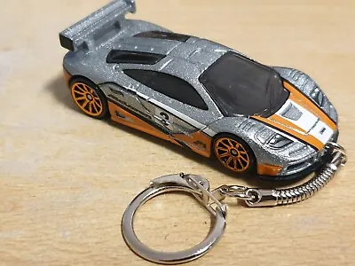 Diecast Mclaren F1 GTR Silver Model Car Keyring Keychain FREEPOST • £12.99