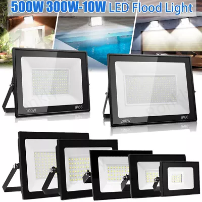 LED Flood Light 10W-500W Watt Spotlight Security Yard Garden Outdoor IP66 Lamps • $5.99