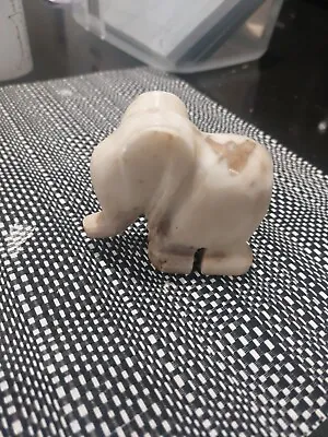 Elephant  White Marble Vintage Elephant Figurine Ornament • £0.99