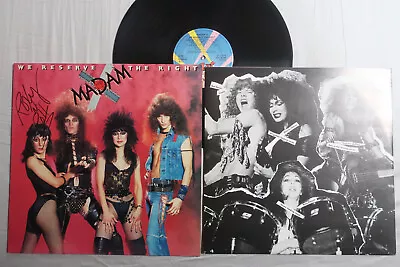 MADAM X We Reserve The Right JET RECORDS LP ~ Autographed ~ JETLP242! • $62.23