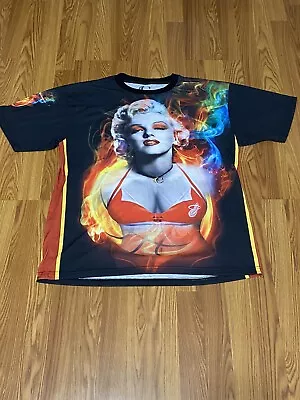 Marilyn Monroe Miami Heat Adult T-shirt Size 2XL Polyester • $15
