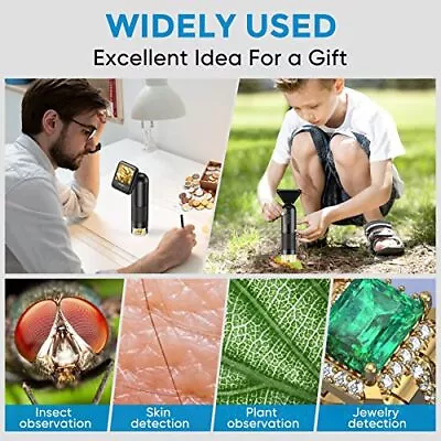 Digital Microscope With 2” LCD Screen 800X Portable Microscope With LED Lights • $112.25