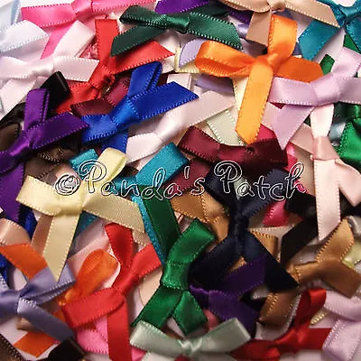 Satin Ribbon Bows 3mm 7mm 15mm Craft Sewing - Choose Colour Width Pack Size • £2.75