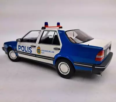 Wonderful Diecast-modelcar SAAB 9000 CD TURBO 1990  POLIS  (Sweden)  - 1/18 • $94.95