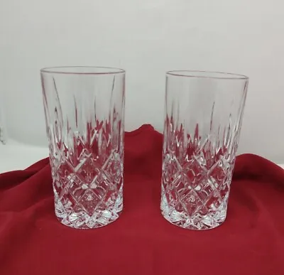 Nachtmann Crystal Noblesse Tumbler 5 7/8  Tall Longdrink Glass Set Of 2 • $22.36