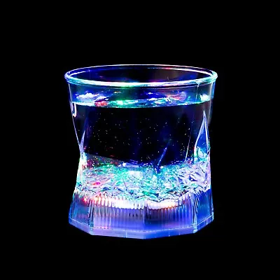 New Flashing Water Activated LED Glass Glowing Liquid Tumbler Light Up Party Cup • £15.99