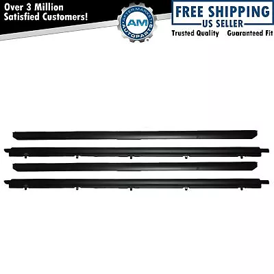 Window Sweep Felts Seals Weatherstrip 4 Piece Kit Set For Chevy GMC S10 Truck • $87.49