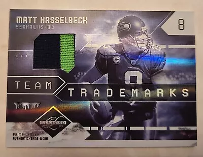 2009 LIMITED PRIME JERSEY TEAM TRADEMARKS #19 MATT HASSELBECK 19/25 Seahawks  • $9.99