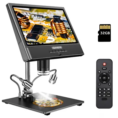 10  Digital Microscope 1600X Magnifier Soldering Microscope 32GB 1080P HD Camera • $129