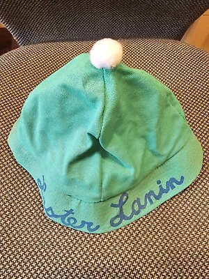 Vintage Lester Lanin Orchestra Souvenir PomPom Green USA Bucket Hat Band Cap • $20.50