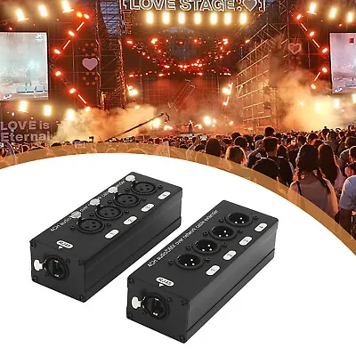 1Pair 4 Channel XLR Male Female Adapter To Single Ethercon Cable Snake Extender • $49.40