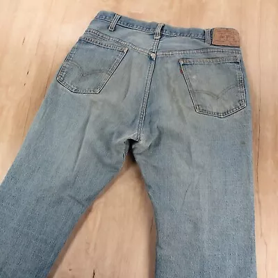 Vtg 70s Usa Made LEVI'S 518 Orange Tab Denim Jeans 36x32 Tag Flare • $78