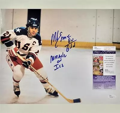 Mike Eruzione Signed USA  80 Gold Miracle On Ice  11x14 Photo Autograph JSA • $99.99