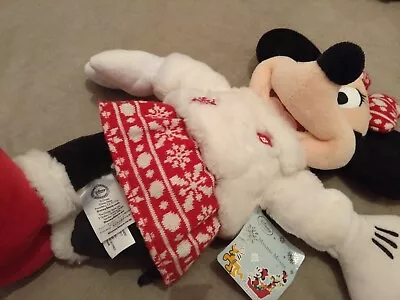 17  Disney Store Minnie Mouse Plush Soft Toy Stamped Disney Store 2015 W. Tag • £12.99