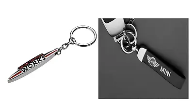 Mini Logo Keychain Key Ring Metal Logo Key Chain Keyring  Mini Cooper  S One JWC • $8.83