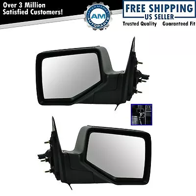 Smooth Black Power Mirrors Pair Set LH RH For 06-11 Ford Ranger • $69.90