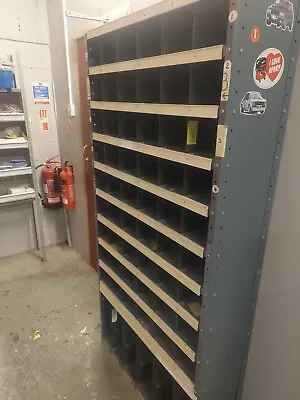 £80 • Buy Metal Steal Cabinet 60 Pigeonholes Engineers Storage Unit, Very Good Condition 