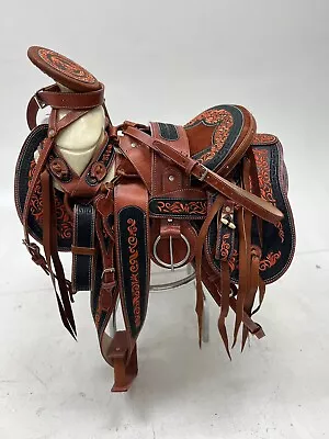 KingSaddle Mexican Leather Horse Saddle/ Silla De Montar Estilo Charro • $699.99