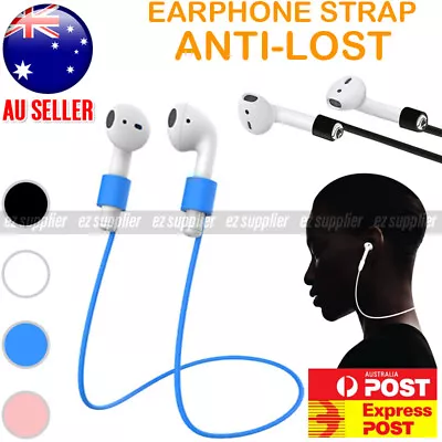 $3.39 • Buy Anti Lost Strap String Rope Soft Silicone Holder Cord Airpods Pro Earbuds HOT