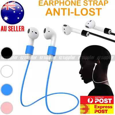 Anti Lost Strap String Rope Soft Silicone Holder Cord Airpods Pro Earbuds HOT • $3.46