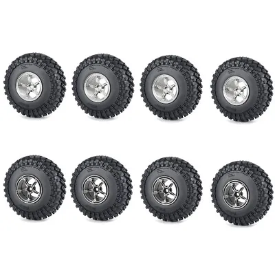 1/4/6x RC 2.2 Tire 140mm & 2.2 Beadlock Wheel Rim For 1:10 RC Axial Crawler Car • £18.79