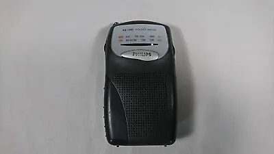 Vintage Phillips Pocket Radio MW FM Receiver Model# AE1595/11 3V DC Working Used • $15