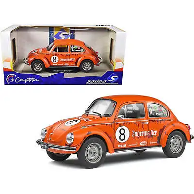 Solido 1/18 Model Car Competition Series 1974 Volkswagen Beetle 1303 #8 Orange • $78.26