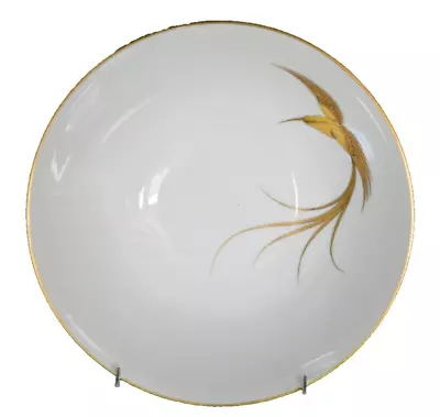 Heinrich Chiemsee H&C Selb Bavaria Hand Painted Gold Bird In Flight Serving Bowl • $85