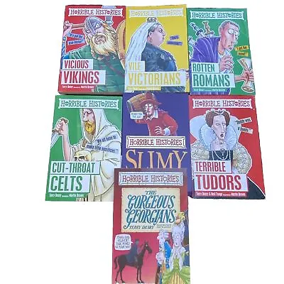 Horrible Histories Set Of  7 Books  PaperBack Well Used Books • £6.50