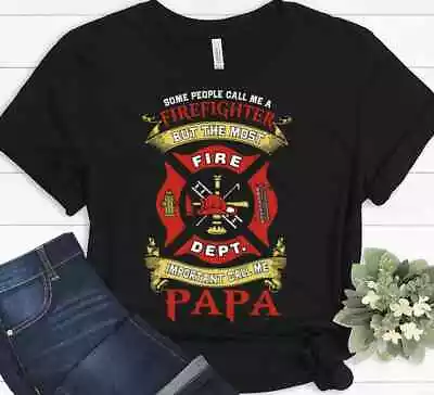 Gift For Firefighter Volunteer Dad Mom Funny Christmas T-shirt • $24.99