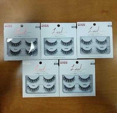 5 Pk: Kiss Eyelashes False Lashes Lash Couture Faux Mink Muse 67757 KLCD01 11D • $32.99