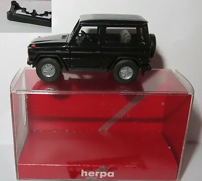 Micro Herpa Ho 1/87 Mb Mercedes-benz G 300 Ge 4x4 Noir #2076 In Box • $10.57