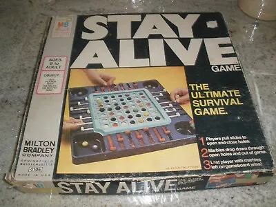 $16.19 • Buy Vintage Milton Bradley Stay Alive Board Game Complete 1971 #4105