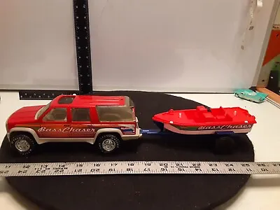 1989 RARE Vintage Nylint PRESS METAL Ford Bronco Boat & Trailer Bass Chaser • $20