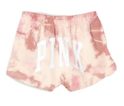 Victoria's Secret Pink Fleece High Waist Campus Rolled Hem Shorts Medium Nwt • $23.75
