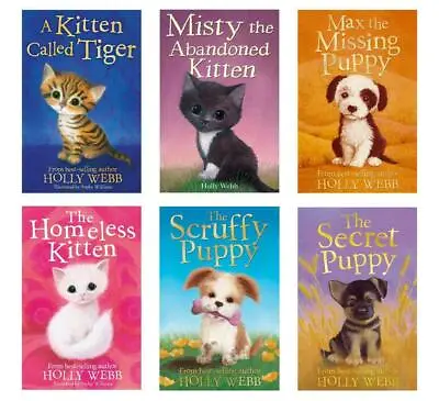 Holly Webb Animal Stories Kitten & Puppy 6 Book Collection Set • £11.62